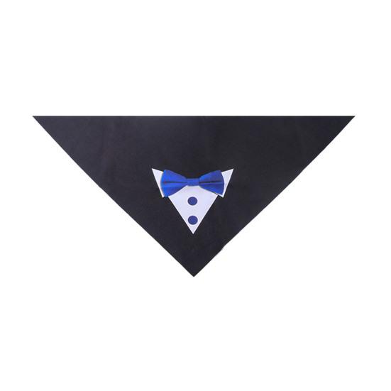 Dog Tuxedo Collar with Bow Tie Adjustable Pet Tux Suit Bandana Formal Dog Wedding Party Attire for Birthday Party Dress-up Accessory