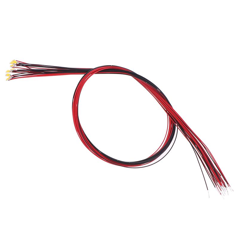 10Pcs 20Cm T0603Wm Soldered Micro Litz Wired Leads Warm White Smd Led 0603