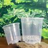 Breathable Plant Pots for Rootlets Clear Plastic Orchid Pot with Saucer, Repotting Supplies Drainage Holes, Ventilated Flower Rose, Phalaenopsis,