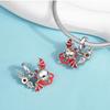 Copper Metal Halloween Series Imp Bat Pendant Bead Component Pumpkin Skull Bead Components Designed For Authentic Original Bracelet High Quality Fine