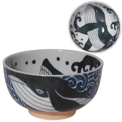 Minoru Pottery Mino Ware Shiranami Kujira 130 Bowls