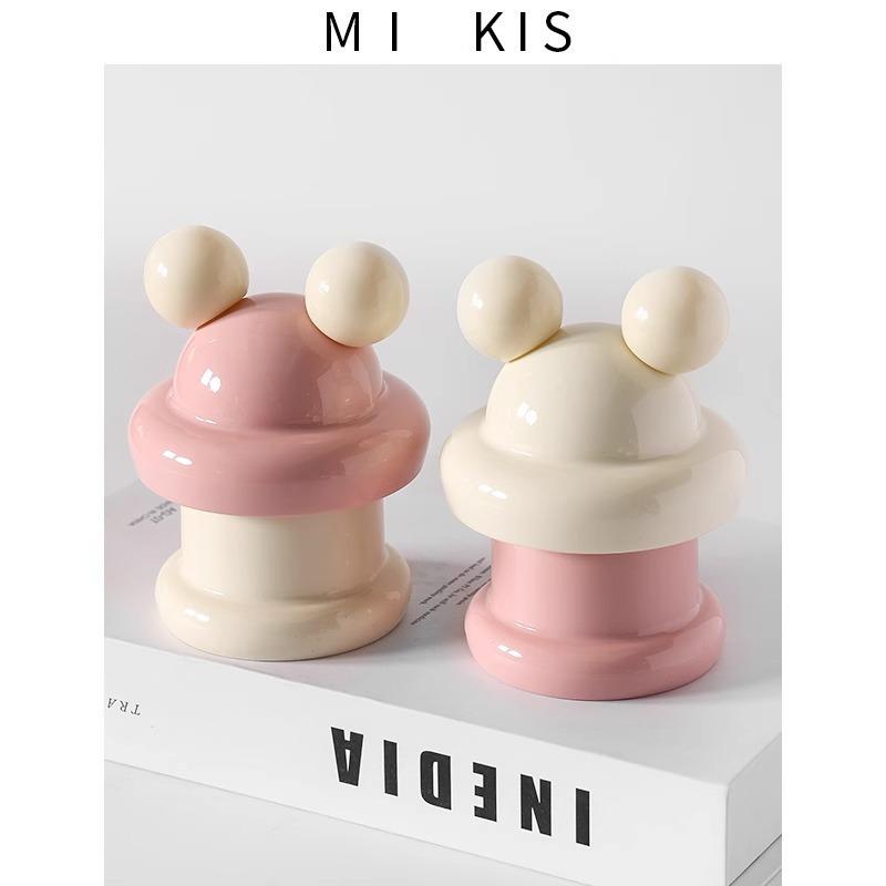 Personalized and Cute Cotton Swab Tube Creative Home Toothpick Box Desktop Dental Floss Storage Box Ornament INS Toothpick Can