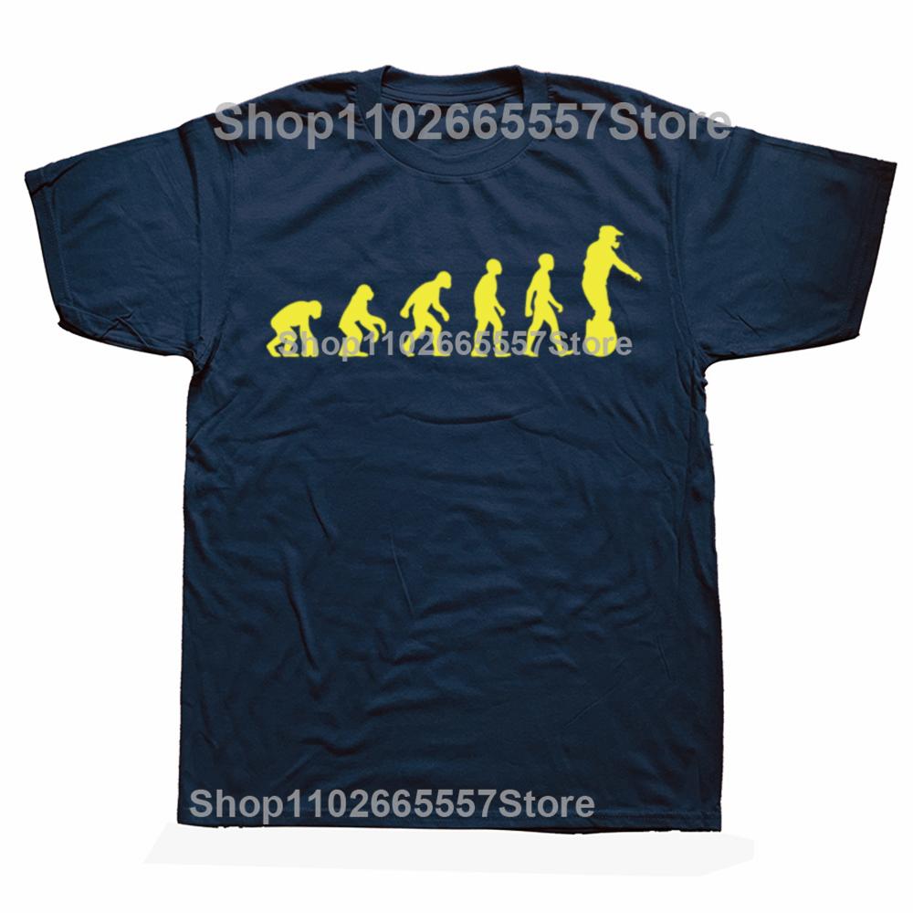 Funny Electric Unicycle Evolution Graphic T Shirts Men Pure Cotton Humor Streetwear Tee Shirt Short Sleeve Unisex Loose Clothing
