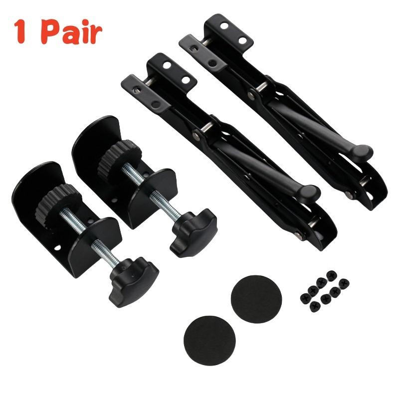 

2PCS Triangle Folding Angle Bracket Heavy Support Adjustable Desktop Extension Plate Rack Punch-free Space-saving Table Shelves As the picture show