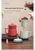 Palace Museum Ceramic Tea Mug with Lid: Elegant Business Souvenir Gift Box