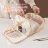 Solid Color Cosmetic Storage Bag Large Capacity Toiletries Storage Pouch  Outdoor