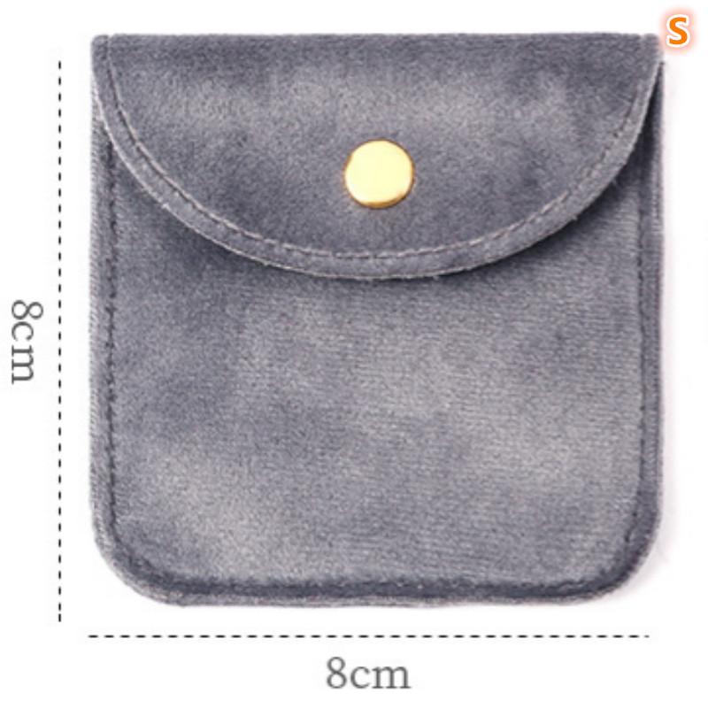 Schmuckbeutel Druckknopf Weiche Samttasche Umschlag Schmuckverpackungsbeutel Hochzeitsgeschenk Halskette Ohrringe Ringe Aufbewahrungstasche