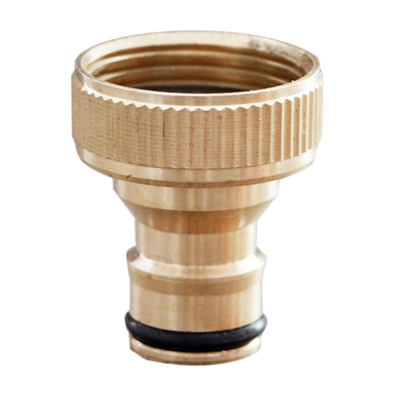 3/4" Brass Quick Connector 4pcs/set Garden Tap Adapter Thread Nipple for Garden Yard Car Washing Accessory