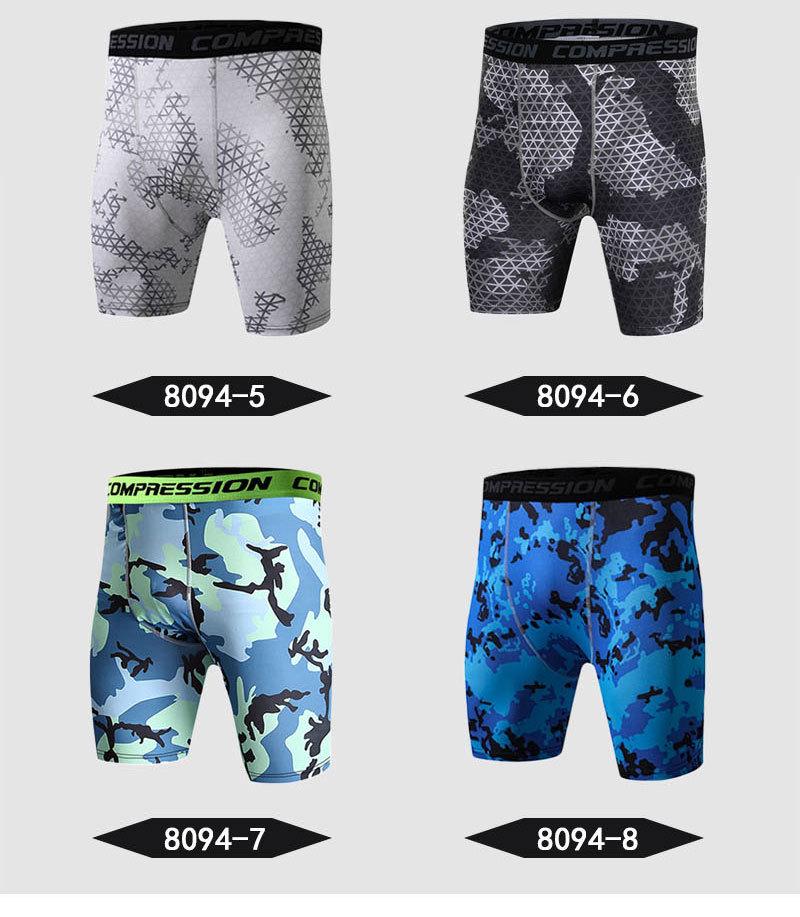Struggle Clothing Modern Camouflage Quick-Dry Compression Shorts for Training and Running