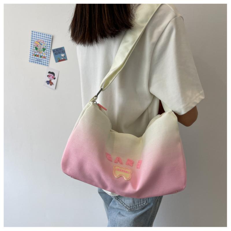 Şeker Kanvas Çanta kadın Crossbody Çanta Taze Yastık Çanta Bez Çanta Büyük Kapasiteli Omuz Çantası