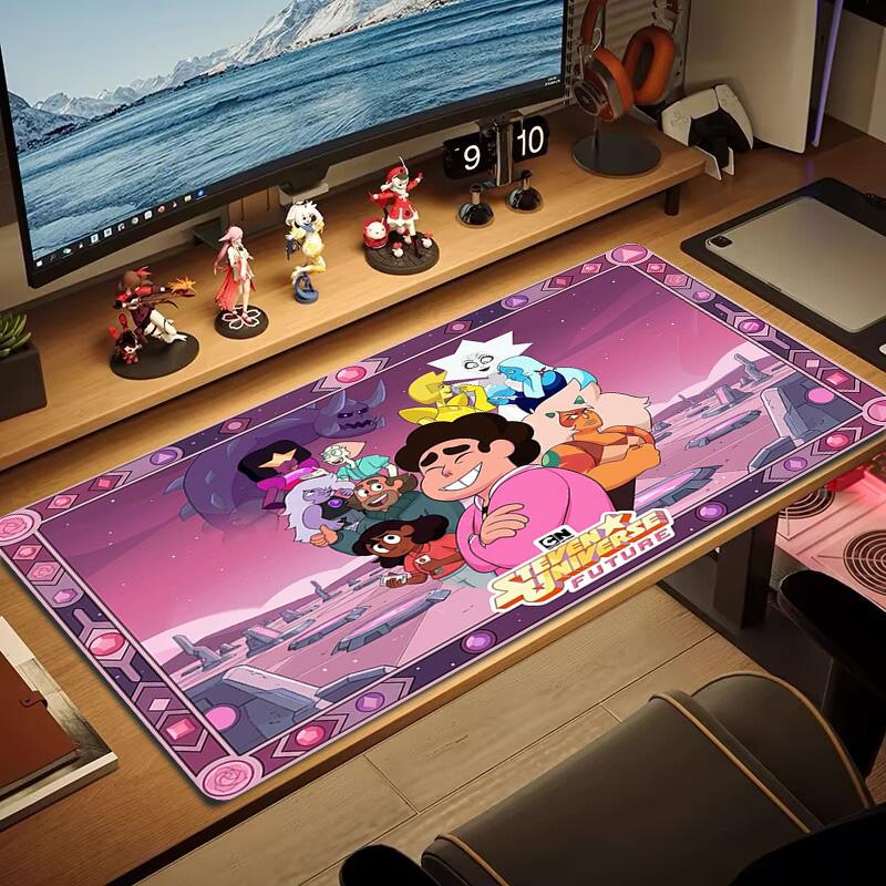 Steven Universo Color Mouse Pad Large Gaming Table Cushion Non-slip Laptop Tablet Big Mousepad XXL Mat Mini PC Playmat With Lock Edge