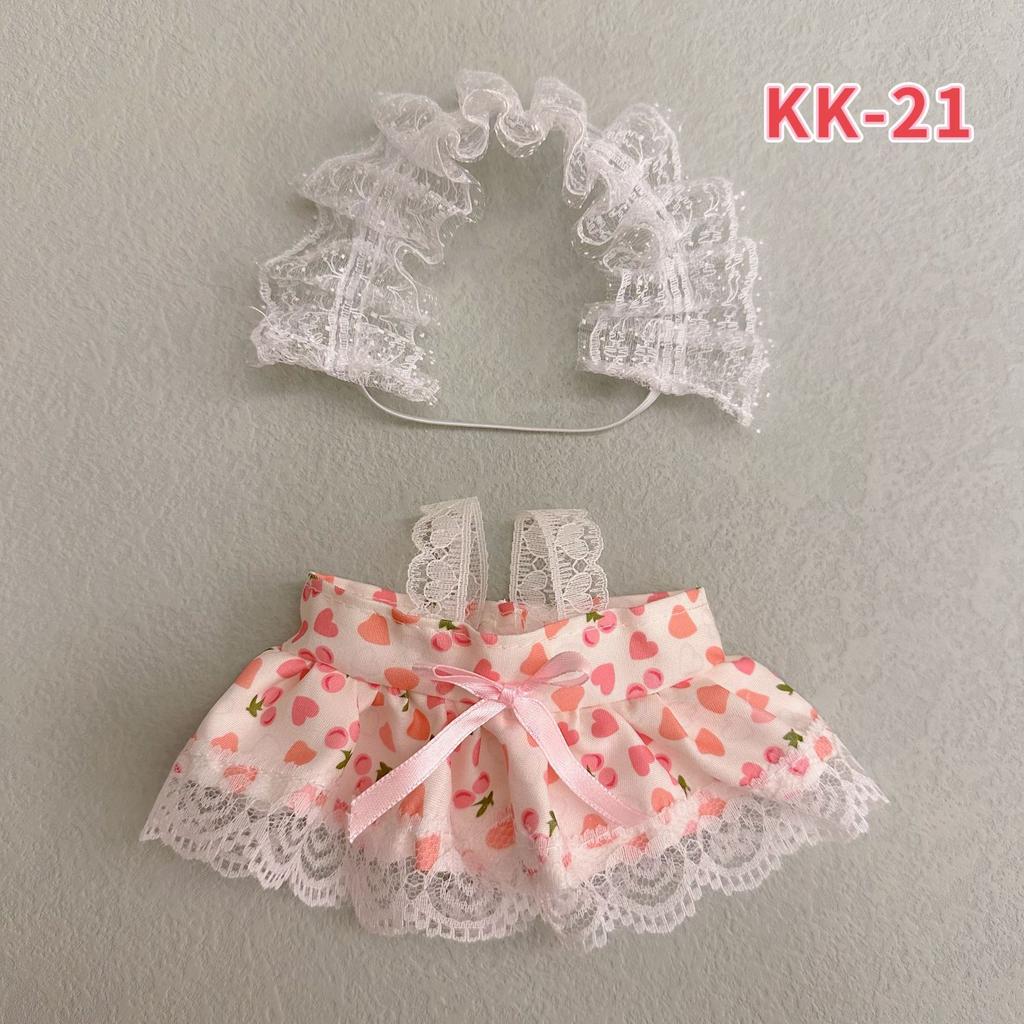 20cm Cotton Doll Clothing, Cute and Sweet Lolita Dress, 20cm Doll Dress-up Clothes
