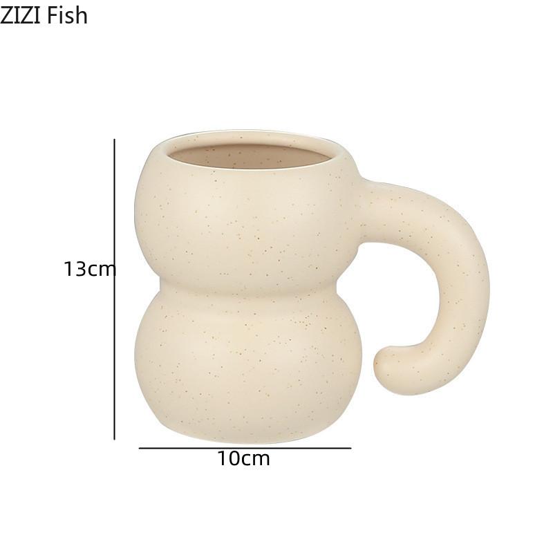 Alien Ceramic Mug Creative Office Water Cup Modern Style Home Breakfast Beverage Gifts Couples Afternoon Tea Latte Coffee Cup
