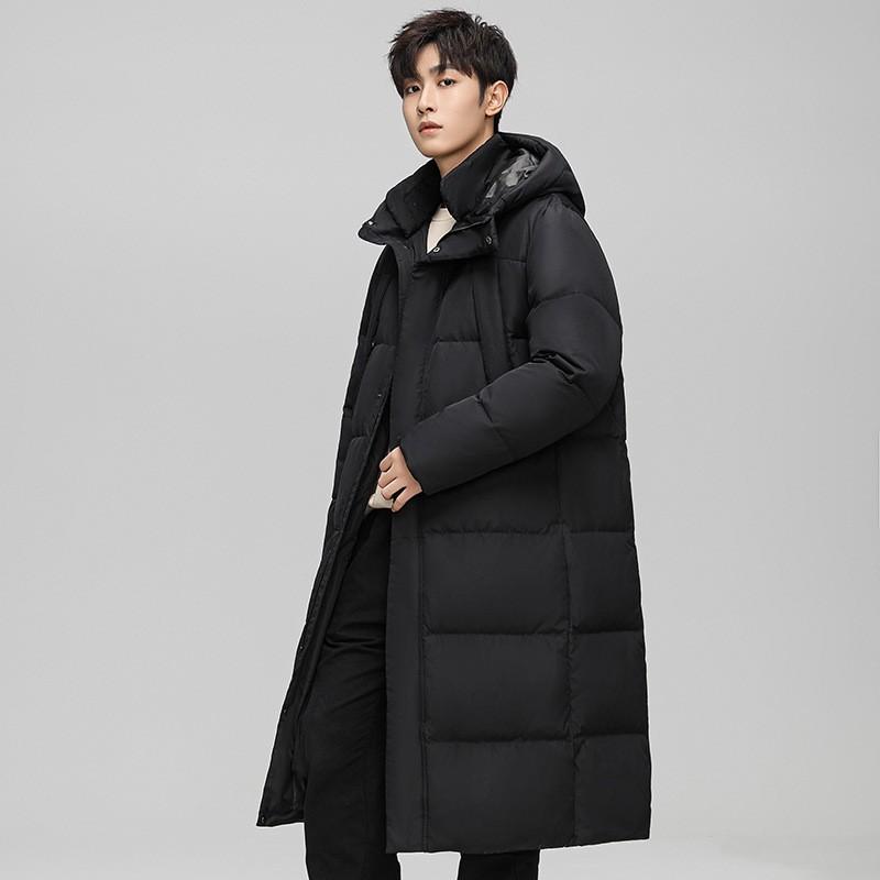 D Same Style 2026 Winter Mid-Length Down Jacket Windproof Warm Unisex Plus Size