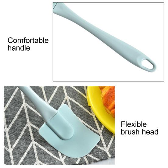 3Pcs/Set Cake Portable Spatula Kit Non-stick Silicone DIY Cream Scraper Spatula Kit