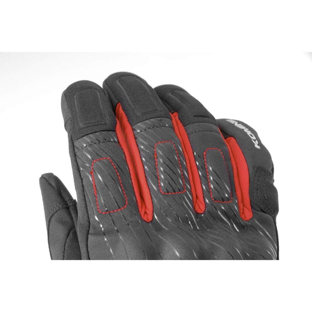 Komine Motorcycle Protective Winter Short Gloves, 2XL, Black, 06-840 GK-840