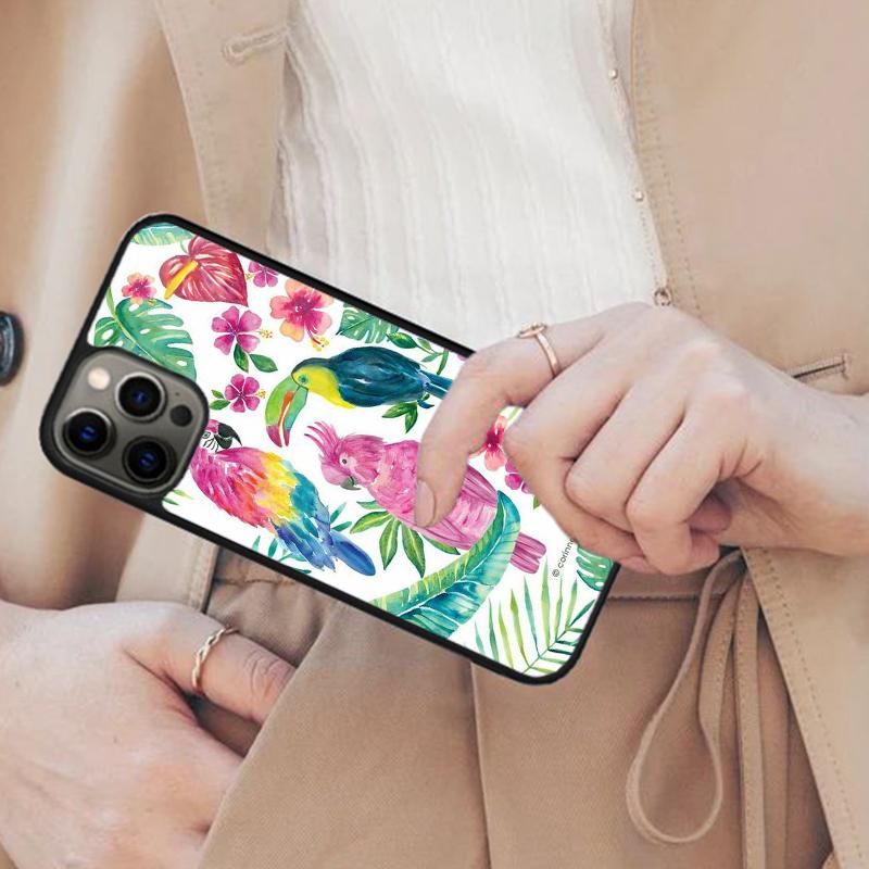 Garden Birds Vintage Tropical FLORAL Magnetic Phone Case For APPLE iPhone 17 Air 16 14 13 12 Pro Max 15 Plus MagSafe Cover