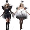 Dark Womens Halloween Angel Devil Costume Fancy Dress Ghost Bar Cosplay Party