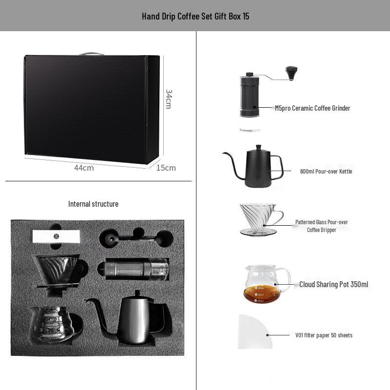Premium Coffee Pour-Over Gift Set - Complete Utensil Collection