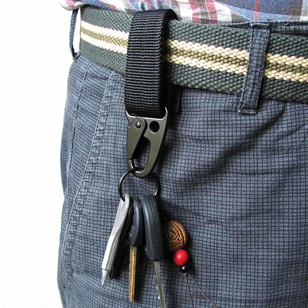 Clip Mousqueton Nylon – Porte-clés Ceinture Avec Sangle – Pratique Et Solide