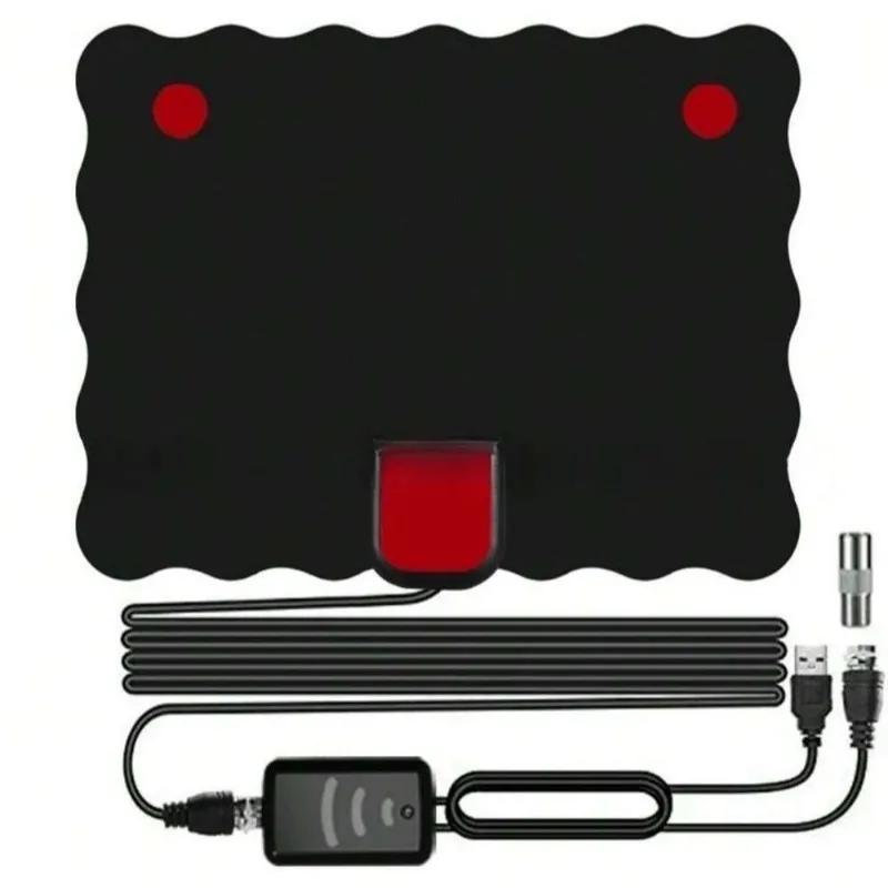 4K High Gain HD TV DTV Box Digital TV Antenna EU Plug Booster Active Indoor Aerial HD Flat Design With Signal Amplifier