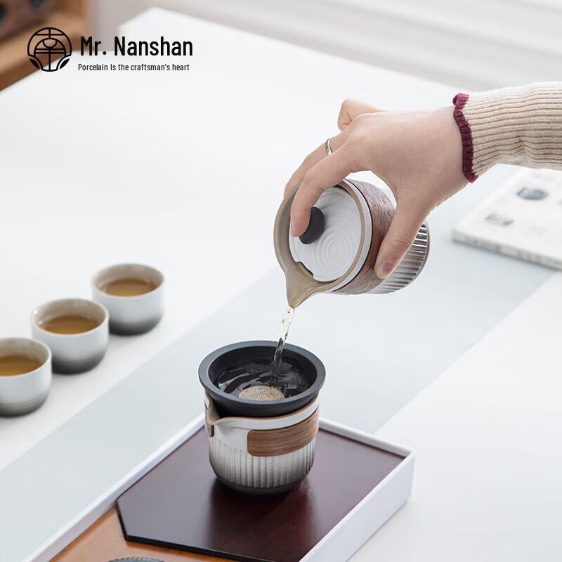 Japanese Ceramic Dry Landscape Tea Tray Set