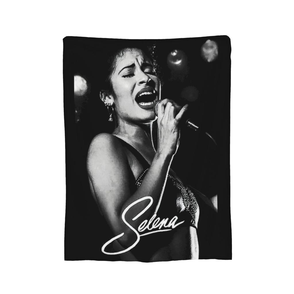 Tour Music 90s Lady Singer Selena Quintanilla Blankets Fleece Winter Multi-function Throw Blanket for Home Plush Thin Quilt