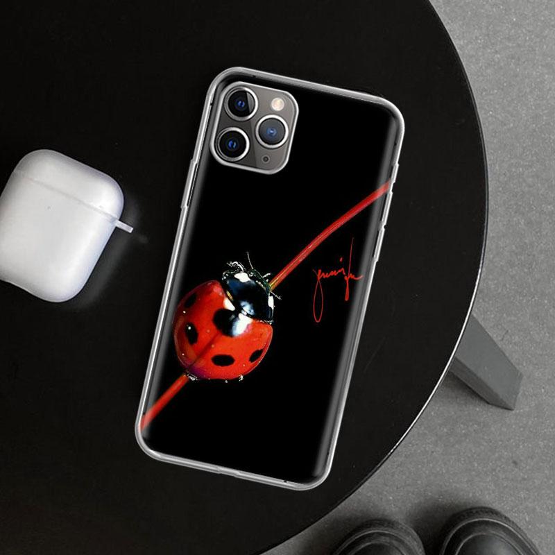 Insect Seven-Star ladybug Phone Case Cover for iPhone 11 12 13 Mini 14 15 Plus 16 Pro Max 17 Air 7 8 + SE Art Customized Fundas