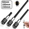 1/1 Inch Hex Shank Quick Release Bar Socket Screwdriver Bit Holder Magnetic Extension Chuck Adapter Set for Screws Nuts