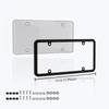 1Set Cross Border Modification of US Standard License Plate Frame, Transparent License Plate Frame, Plastic Metal