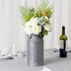 12" Inch, Galvanized Metal Farmhouse Centerpieces Milk Can Jug for Kitchen Cabinets Bedroom Decoration, Rustic Table Tin Vase, Vintage Country Flower