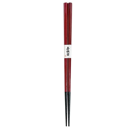 Chopsticks [Red Octagonal Dyed Lacquer Chopsticks] Dishwasher-safe, Japanese-made Paulownia Wood Box with Gift Wrapping. 60th Birthday Gift, 60th Birt