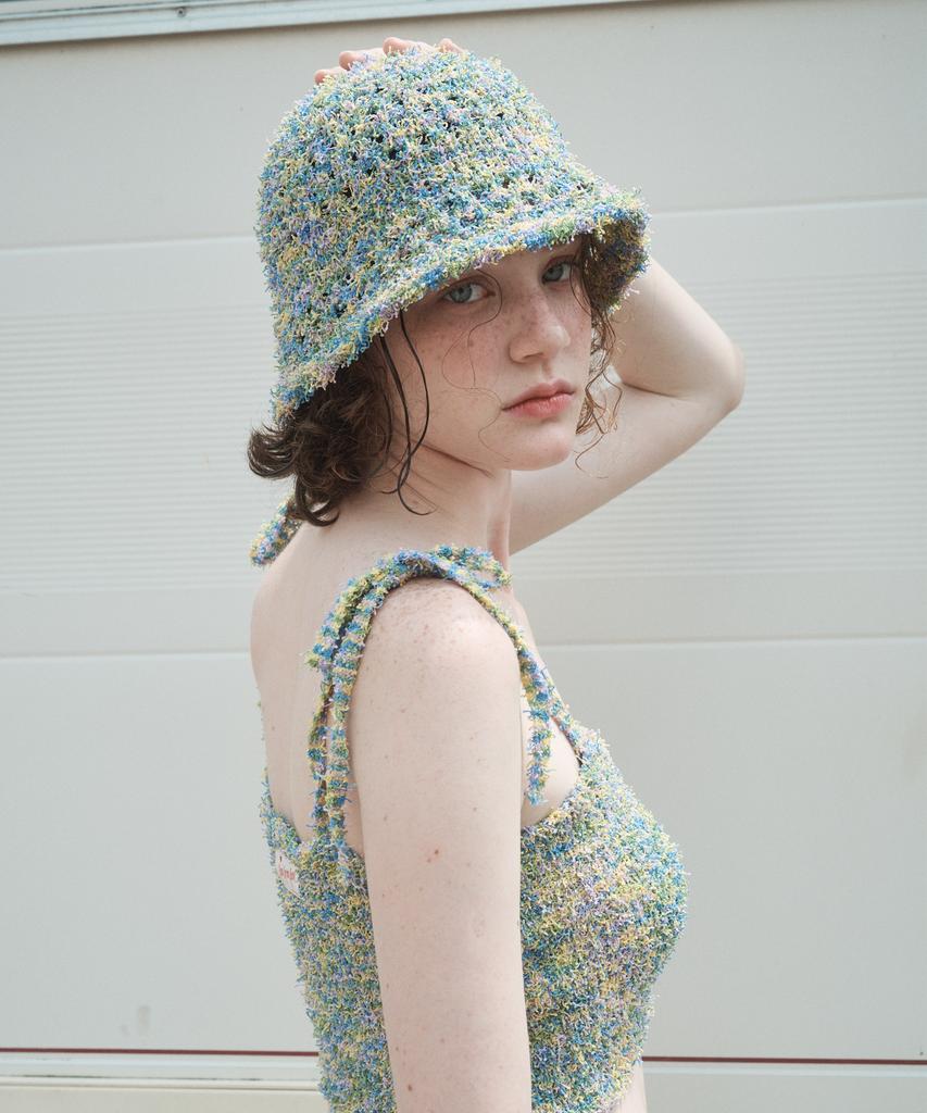 FUNFROMFUN Taffy Candy Bucket Hat, Green Marble
