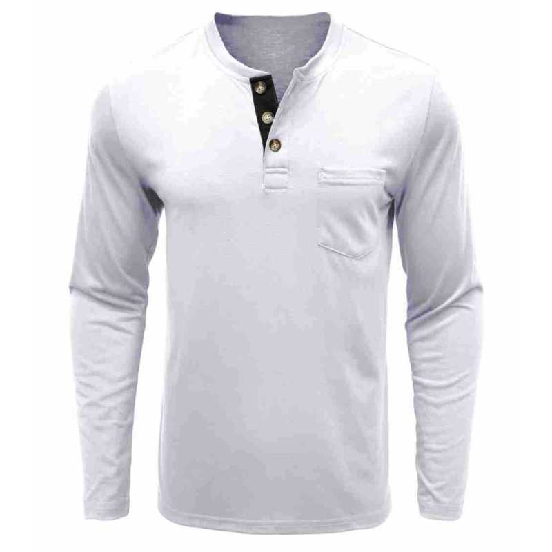 ThreeThree Men's Spring and Autumn Long-sleeved Round Neck T-shirt Bottoming Shirt