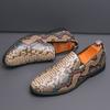 Classic Snake Pattern Men Oxford Shoes Plus Size High Quality Leather Formal Business Loafers Male Evening Party Dress Shoes