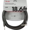 Fender Shielded Cable Professional Series Instrument Cable, Straight/Angle, 18.6', Black