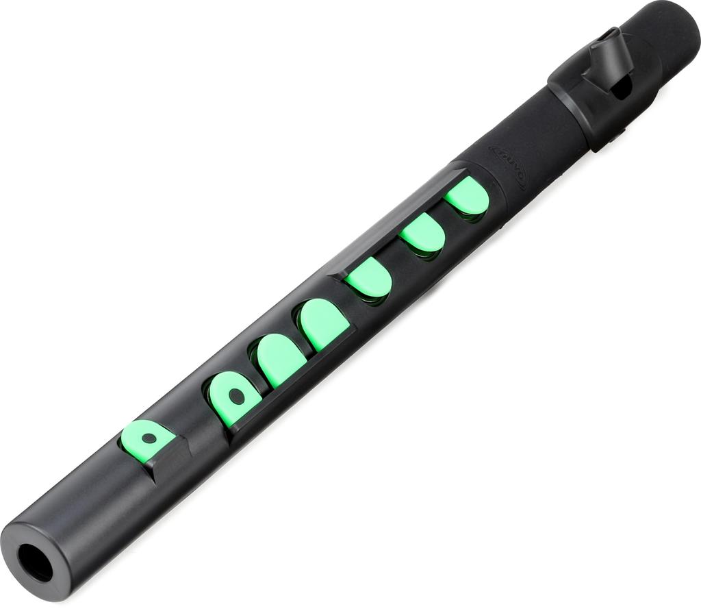 NUVO TooT Plastik-Blasinstrument mit Silikon-Tasten N430TBGN, Schwarz/Grün []