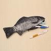 Carp Pen Bag Realistic Fish Shape Pencil Bag Stationery Bag Make-up Pouch With Zipper Back To School Pencil Pouch Pen Bag