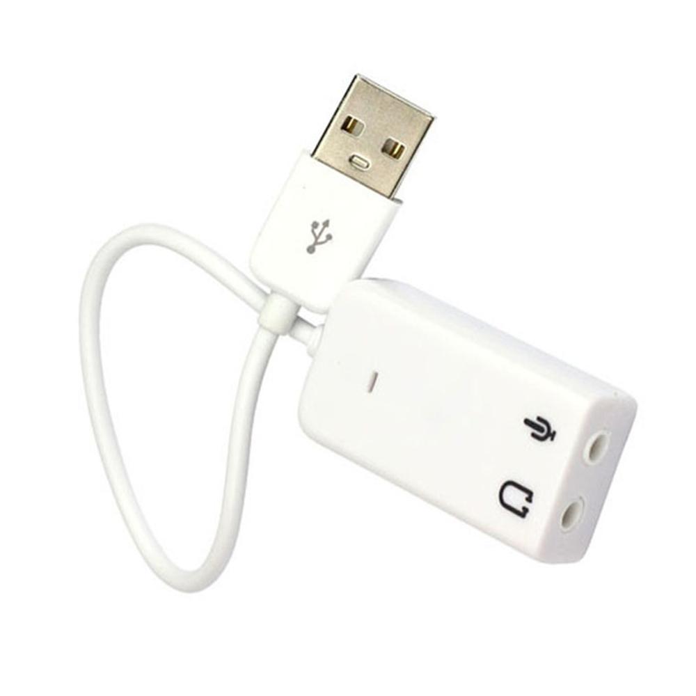 2x External USB Sound Adapter 7.1 Channel Audio Sound Card Adapter For PC Laptop