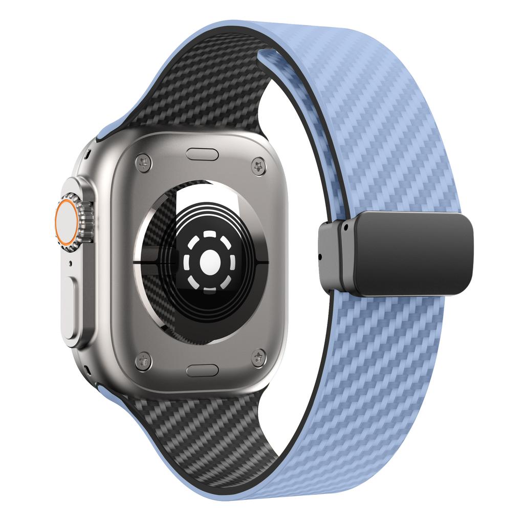 Magnetic band For Apple Watch Straps 44mm 45mm 41mm 40mm 46mm Silicone Bracelet Loop iWatch series 10 9 8 7 6 SE 3 Ultra 2 49mm