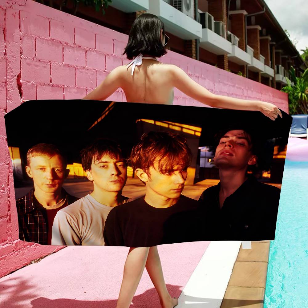 Pop Band Blur Microfiber Blanket Quick Drying Beach Towels Oversized Printing Super Absorbent Pool Towel Blanket