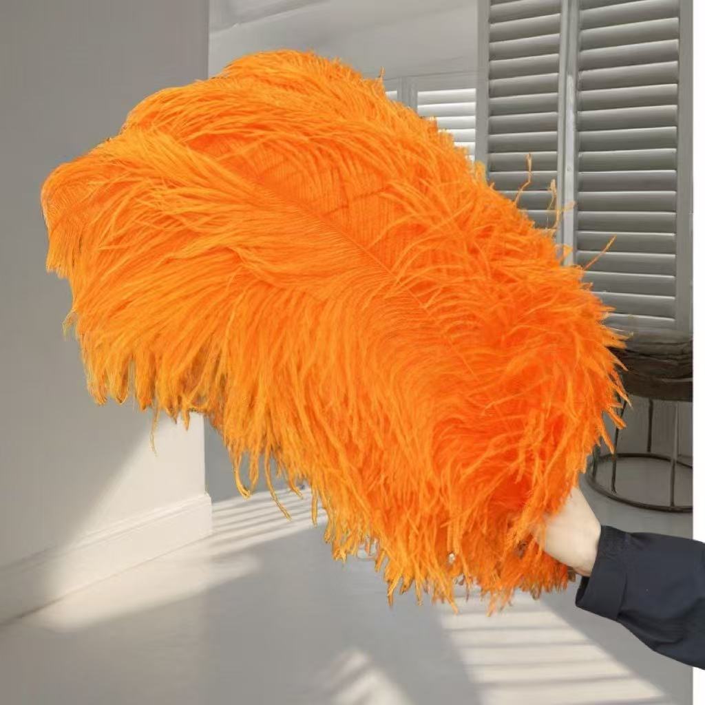 1pcs Ostrich Hair 65-70Cm Photo Feather Wall Wedding Road Guide Decorative Props Colored Feathers
