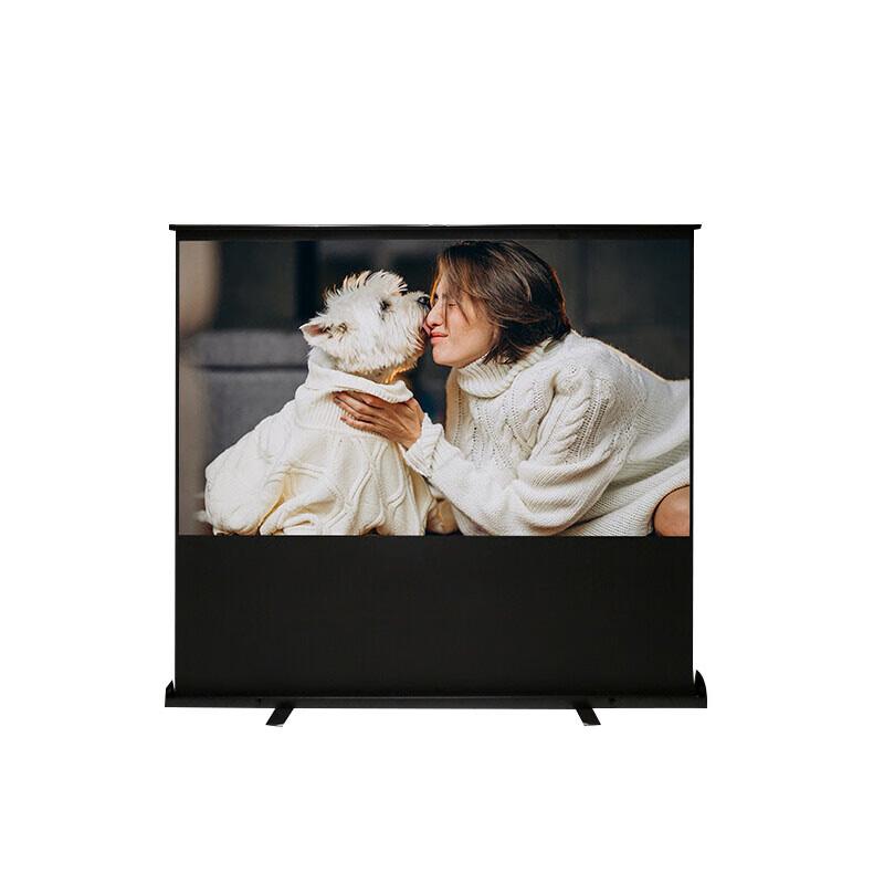Deli 100-inch 16:9 Floor-Pull Projector Screen