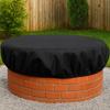 Weather Resistant Firepit Cover 600D Oxford Protective Cover  Built-in Stone Firepits