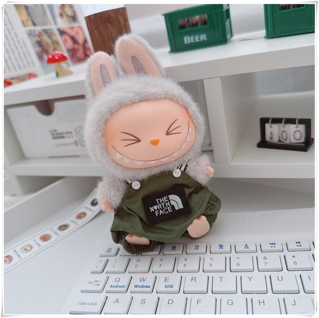 17cm Labubu Doll Vinyl Keychain: First & Second Gen Blind Box Clothes Collection