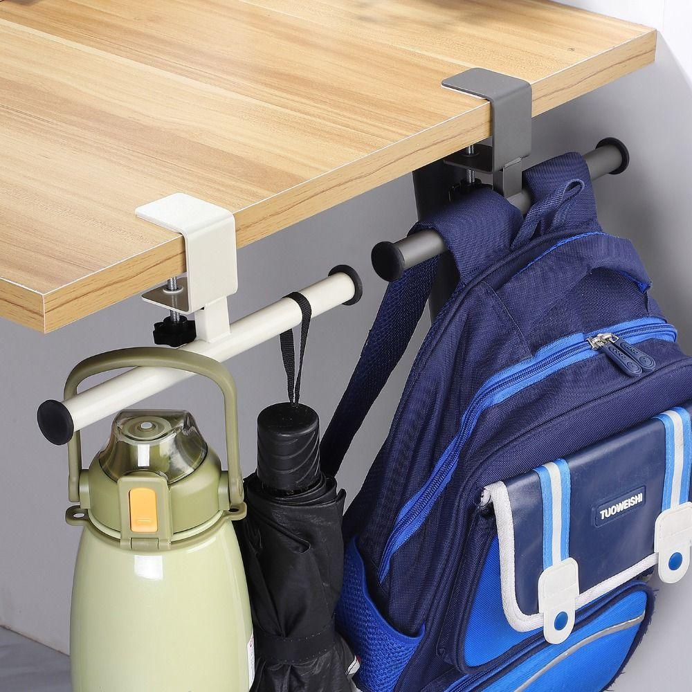 Clamp on Desk Side Hook Carbon Steel Desk Side Handbag Rack Desk Edge Hook  Home Office