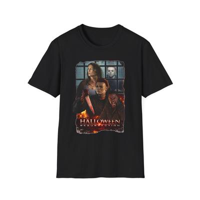Halloween Resurrection Film Collage Unisex T-Shirt| Michael Myers, Horror