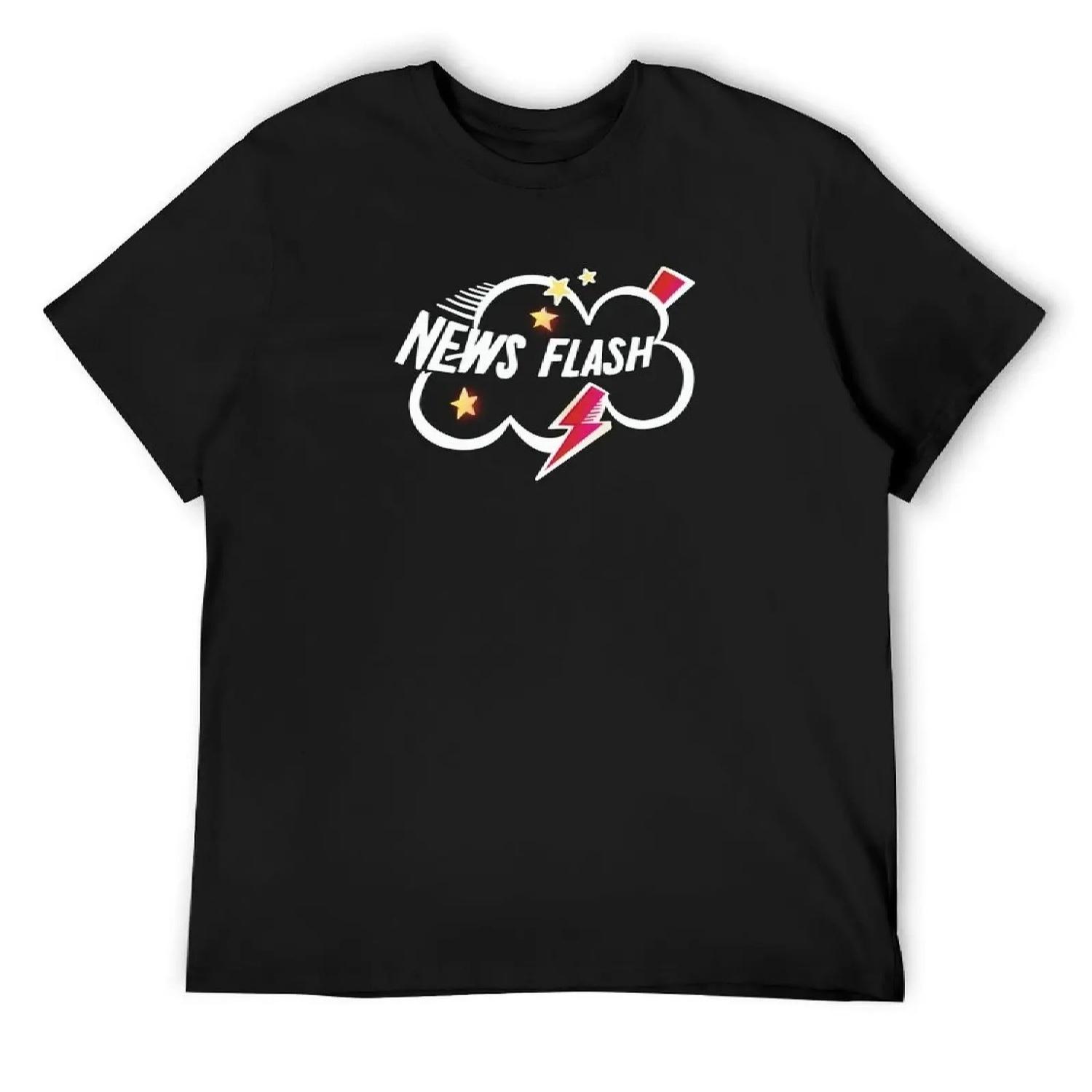 

Children’s Television 1970s Puppet News Flash T-Shirt cute tops summer clothes street wear shirts graphic tees outfits for men XXXXXL чорний