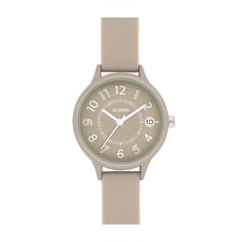 

Follow TEA SPOON Date Rubber Watch N03523S-1 MOC