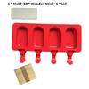 Silicone Ice Cream Molds With Lids For Homemade Frozen Desserts Kids And Adults